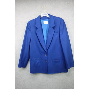 Pendleton Women's 100% Virgin Wool Jacket-Blue-Size Small